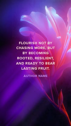 Flourish Neon Flower - Quote: Social Story