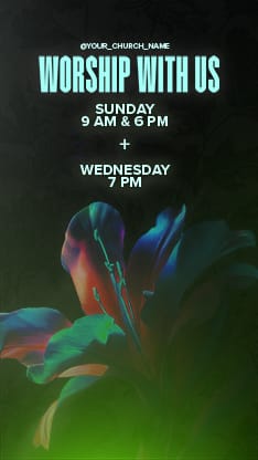 Flourish Neon Flower - Service Times 1: Social Story