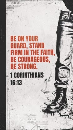 Stand Firm Orange Grunge - Social Story Scripture 1: Social Story
