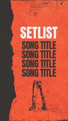 Stand Firm Orange Grunge - Social Story Setlist: Social Story
