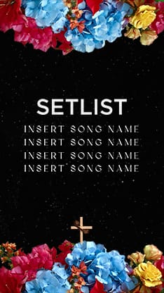 Easter At Your Church - Floral Wooden Cross Setlist: Social Story