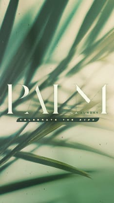 Palm Sunday - Green Palm Branches Scripture: Social Story