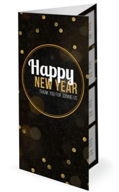 Happy New Year Blessings Church Trifold Bulletin