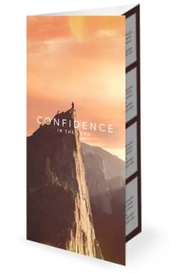 Confident Christian Church Trifold Bulletin