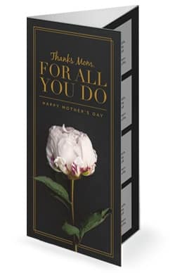 Thanks Mom, For All You Do Mother's Day Trifold Bulletin