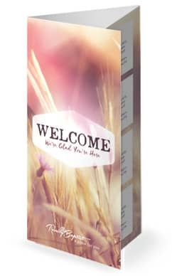 Authentic Faith Church Trifold Bulletin