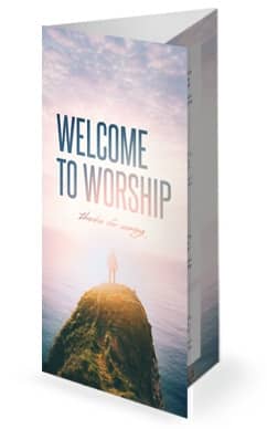 Let God Church Trifold Bulletin