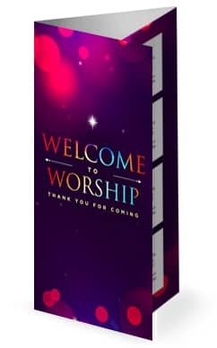 Advent A Season of Preparation Church Trifold Bulletin