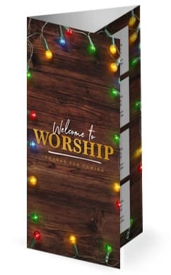 Home for the Holidays Christmas Trifold Bulletin