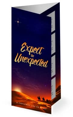 Expect the Unexpected Christmas Trifold Bulletin