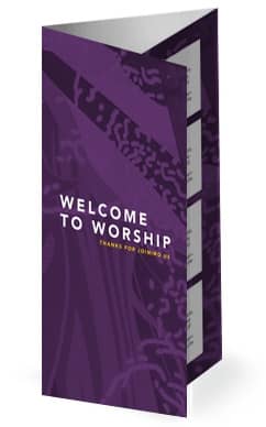 Black History Month Church Trifold Bulletin