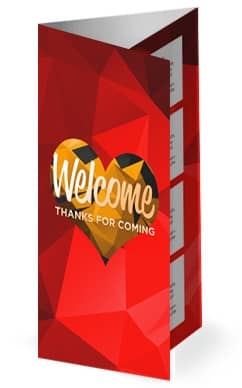Create In Me A Pure Heart Church Trifold Bulletin
