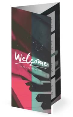 Sing to the Lord A New Song Church Trifold Bulletin