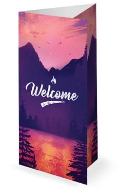 Church Summer Camp Trifold Bulletin