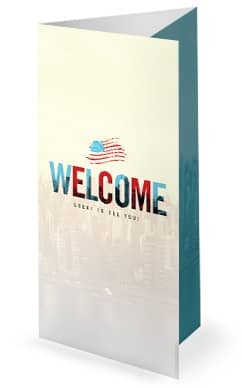 Labor Day Church Tri Fold Bulletin Cover