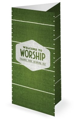 Fan or Follower of Jesus Tri Fold Bulletin Template