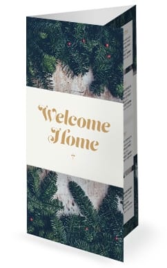 Merry Christmas From Our Family To Yours Trifold Bulletin