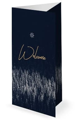 Winter Christmas Trifold Bulletin Template