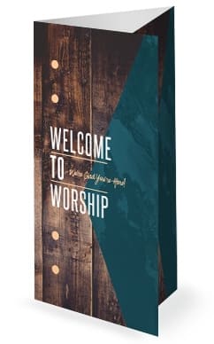 Father's Day Father & Son Church Trifold Bulletin