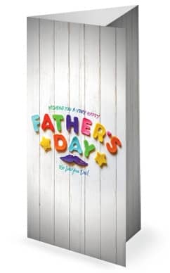 Father's Day We Love You Dad Church Trifold Bulletin