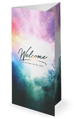 Advent Christmas Church Trifold Bulletin Cover