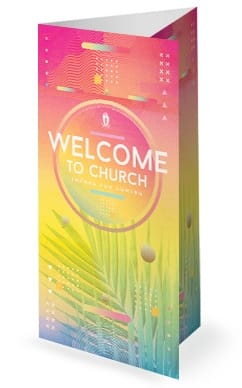 Palm Sunday The King Is Coming Church Trifold Bulletin