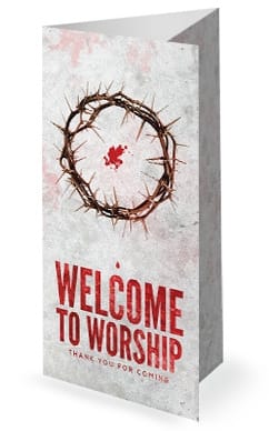 Crown of Thorns Good Friday Trifold Bulletin
