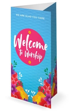 Happy Mother's Day Flowers Service Trifold Bulletin