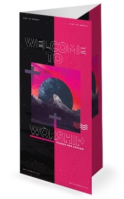 Night of Worship Church Event Trifold Bulletin