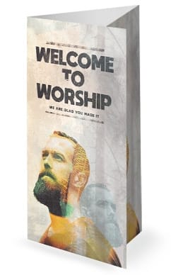 Man to Man Church Sermon Trifold
