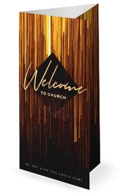 Happy New Year Church Trifold Bulletin