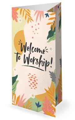 Hello Spring Church Trifold Bulletin