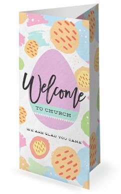 Easter Egg Hunt Pastel Trifold Bulletin