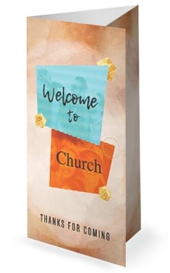 Friendology Trifold Church Bulletin