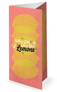 When God Gives You Lemons Church Trifold Bulletin