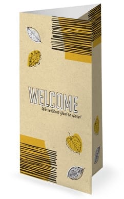 Fall Festival Leaves Church Trifold Bulletin