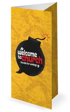 Power Of Words Trifold Church Bulletin