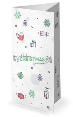 Pandemic Christmas Church Trifold Bulletin