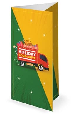 Holiday Food Drive Truck Trifold Bulletin
