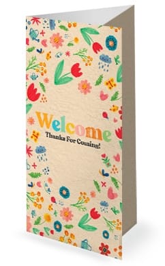 Spring Blooms Church Trifold Bulletin