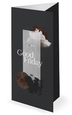 Good Friday Cloud Church Trifold Bulletin