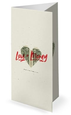 Love And Money Church Trifold Bulletin