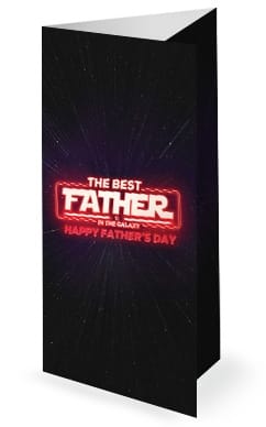 Father's Day Galaxy Church Trifold Bulletin