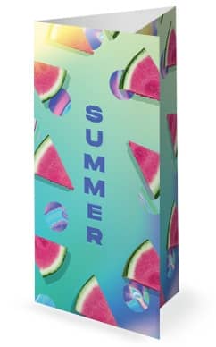 Summer Watermelon Church Trifold Bulletin
