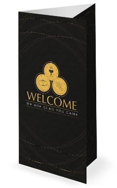 Communion Sunday Take Eat Church Trifold Bulletin
