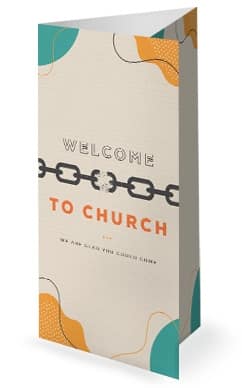 Celebrate Recovery Church Trifold Bulletin