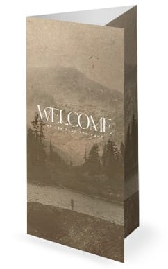 Into The Wild Church Trifold Bulletin