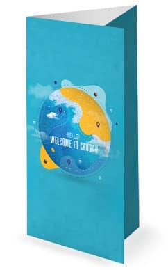 Tell The World Church Trifold Bulletin