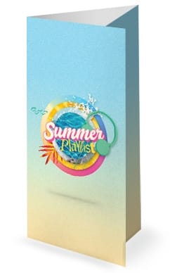 Summer Playlist Print Ready Trifold