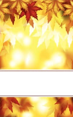 Fall Leaves Church Bulletin Cover